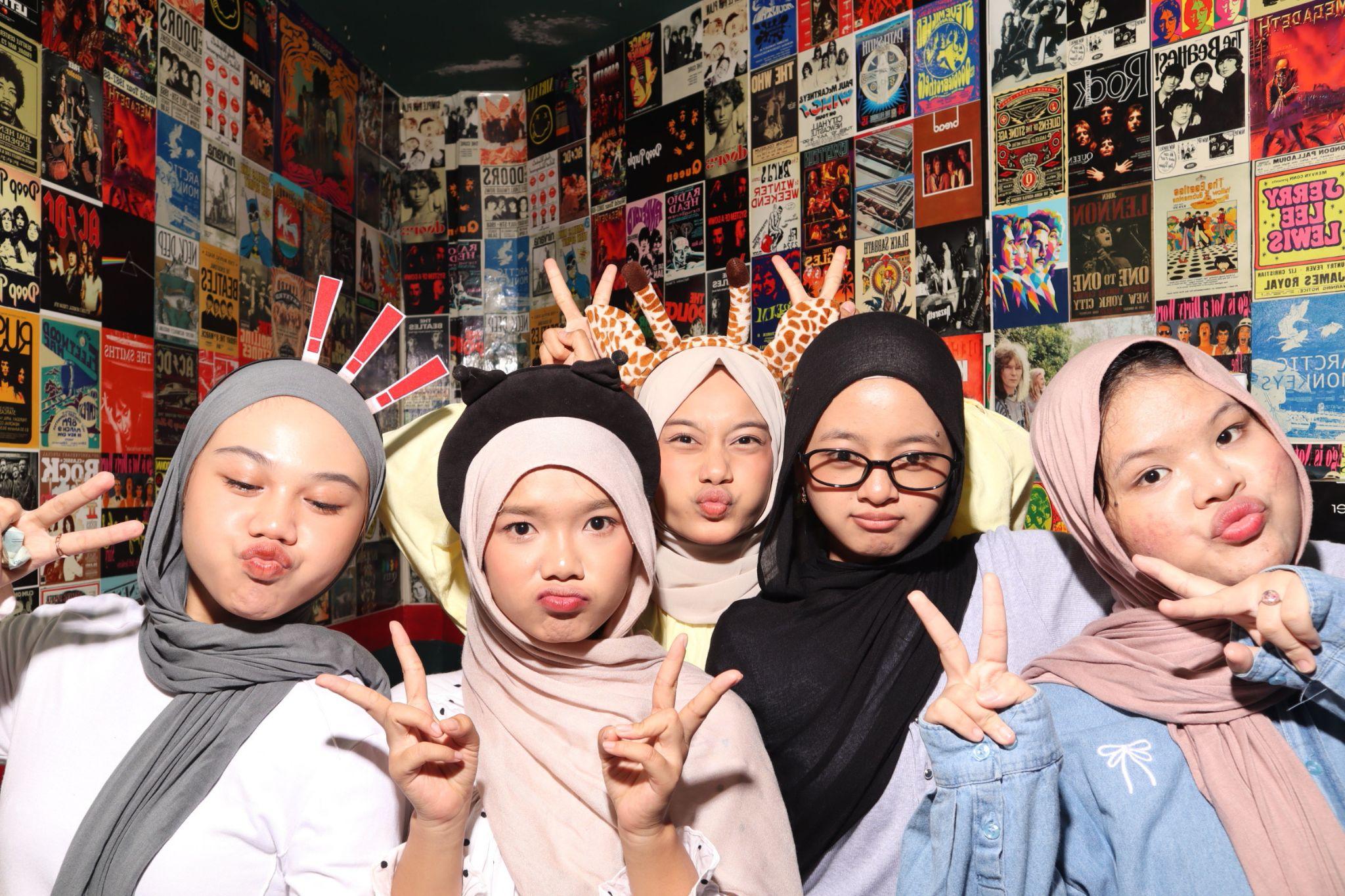 Contoh hasil photobox PixelPop di Warkop Tjahaja Abadi Pakuan